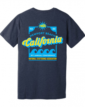 Newport Beach short-sleeved t-shirt with a graphic design featuring text 