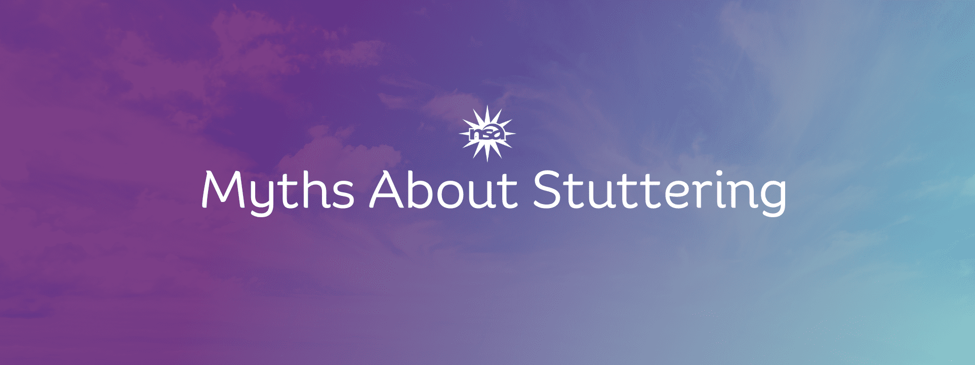 myths about stuttering banner